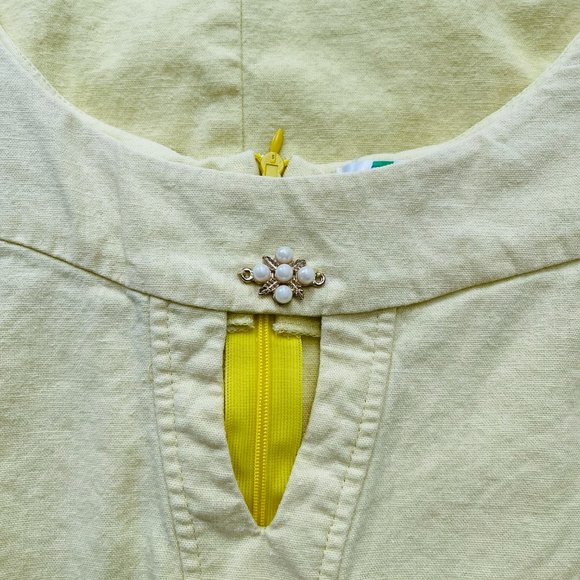 Linen Arizzo straight zipper back women's dress size medium - Picture 5 of 9